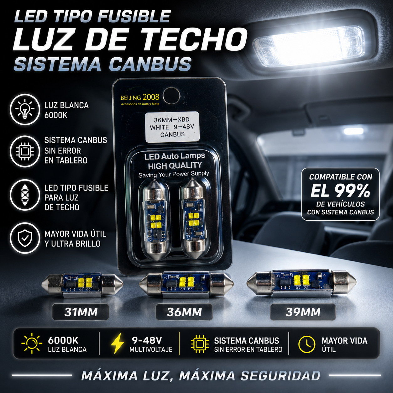 led tipo fusible