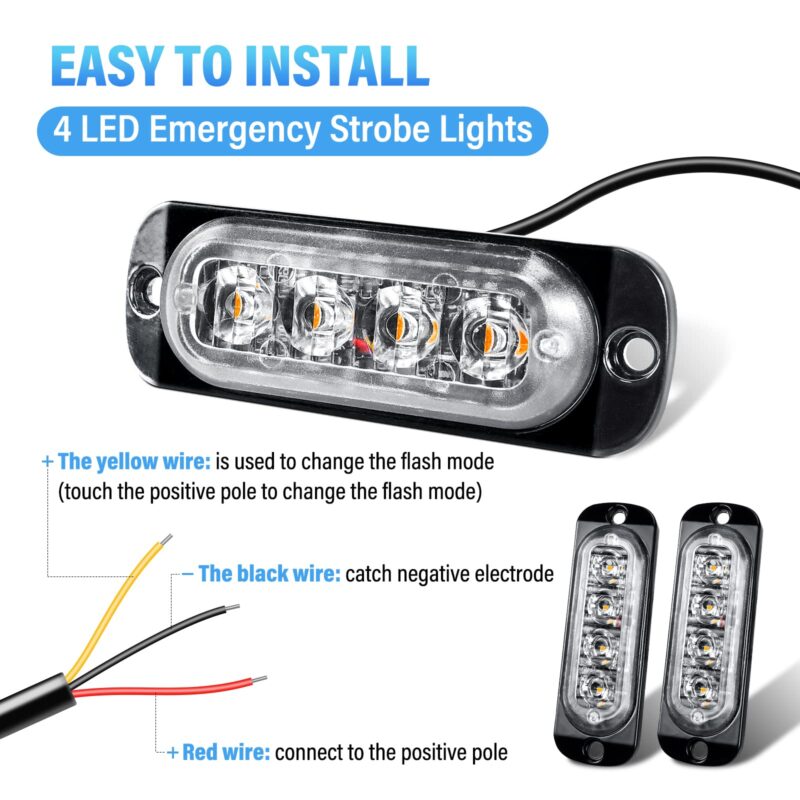 led 1 hilera estrobo