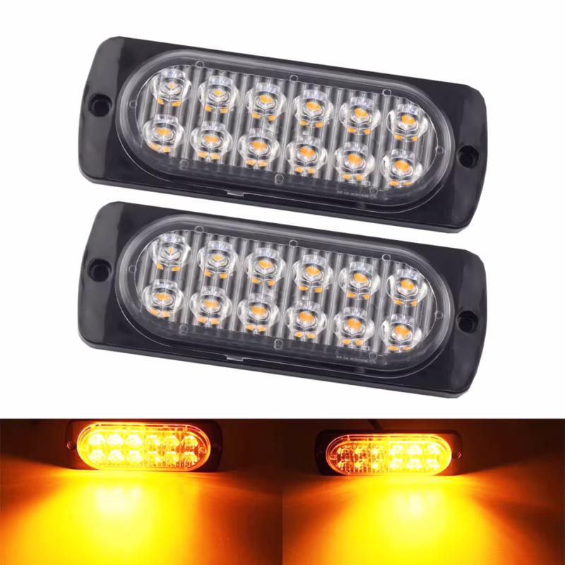 led 2 hileras estrobo