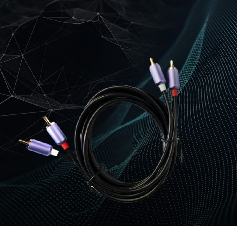Cable RCA Largo 1 Metros Black Pink